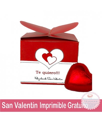  Caja Corazón Imprimible Gratuito San Valentín