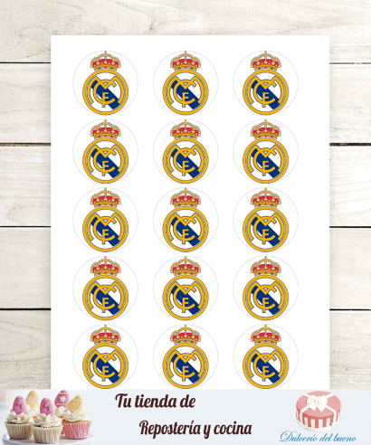 Papel de azucar - Real Madrid, papel comestible en Casa Joven Sweet
