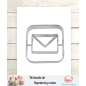 Cortador icono e-mail 5 cms