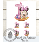 Papel de Azúcar Minnie Mouse (Para Tarta)