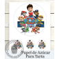 Papel Azúcar  18 cm para tartas Patrulla Canina