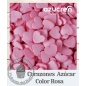 Corazones De Azúcar Color Rosa Azucren 60 Gramos