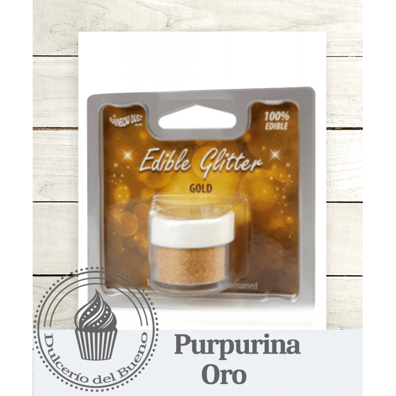 Purpurina Brillante Color Amarillo Oro-Ingredientes -Decoración-tienda  online reposteria y cocina