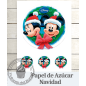 Papel Azúcar Navidad Mickie & Minnie- Mouse Noel