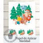 Papel de Azúcar para Tartas Navidad