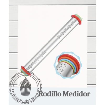 Rodillo de acero inoxidable con 4 niveles- Repostería Creativa -Dulcerio Del Bueno