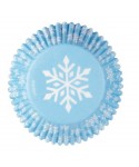 Cápsulas copos de nieve azules Wilton