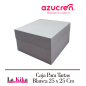 Caja  blanca  Para Tarta 25x25x15 cm Azucren