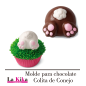 Molde para Candy Melts Chocolate- Colita de Conejo