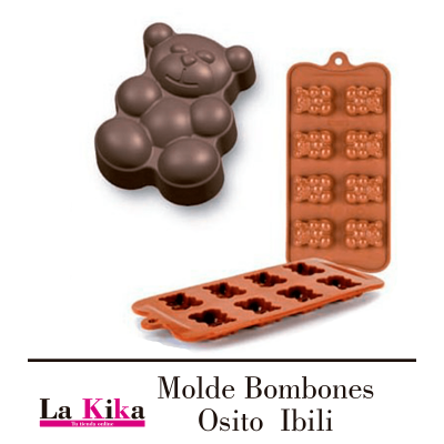 Molde  Para Bombones  de Chocolate Osito Teddy Ibili- Tienda Online -La kika