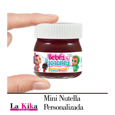 Mini Nutella Personalizada 25 Gr Bebés Llorones