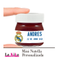 Mini Nutella Personalizada 25 Gr de Cumpleaños Real Madrid