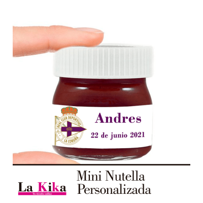 Mini Nutella barata Para Bautizos- Comuniones- Bodas- Detalles