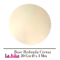 Base Redonda Color Crema 20 Cm Ø x 3 Mm