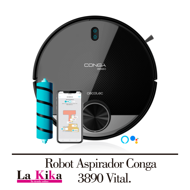 conga-3890-vital -robot aspirador con asistente alexa-gooogle-gran