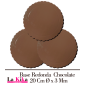 Base Redonda Color Chocolate 20 Cm Ø x 3 Mm