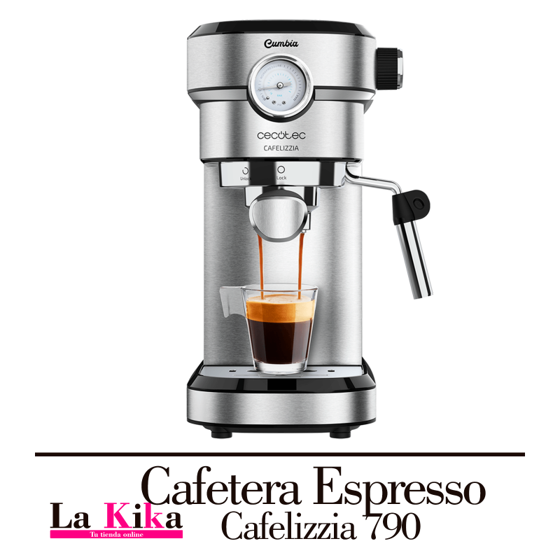 Cafetera Express - Cecotec Cafelizzia 790 Steel Pro