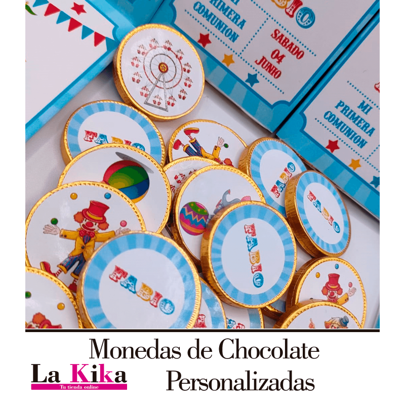 MONEDAS DE CHOCOLATE. CHUCHES Y DECORACION ONLINE. WWW