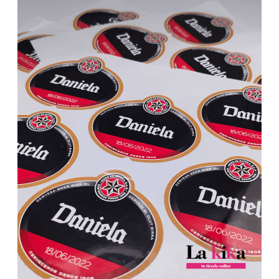Pegatinas Personalizadas Para Cervezas Estrella Galicia | Nombres, Fechas y Más | Lakika