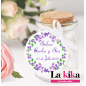 Etiqueta Personalizada para Bodas Modelo Floral