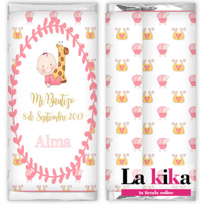 👶🍫 Chocolatinas Nestlé Personalizadas para Bautizo – Modelo Alma 🍫👶