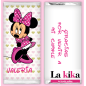 Imprimible Editable Diseño chocolatinas  Minnie Mouse