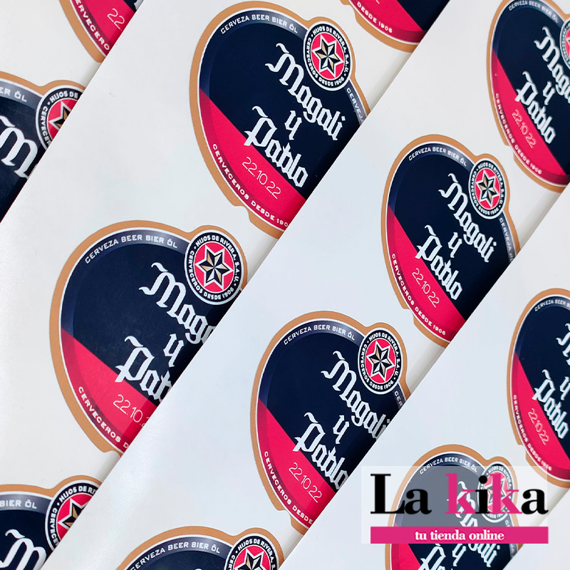 8 Pegatinas Personalizadas Para Cervezas Estrella Galicia