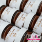 Mini Nutella Personalizada 25 Gr Para Boda Tonos Dorados Floral