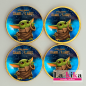 Monedas de Chocolate Personalizadas Baby Yoda Mandalorian