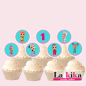 Topper Cupcakes Bebés llorones Personalizados Priscila