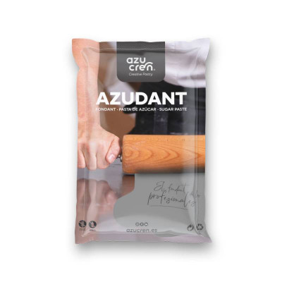 Fondant Azudant Gris 250g | Sin Gluten y Sin Lactosa - Azucren | Lakika.es