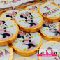 Monedas de Chocolate Personalizadas Minnie Mouse Rosa y dorado