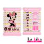 Gusanitos Personalizados Minnie Mouse rosa y Dorado