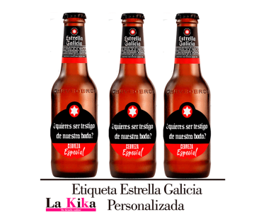 Etiquetas Impresas en Adhesivo  Personalizadas   Estrella Galicia  | Lakika.es
