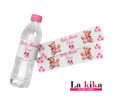 Pegatinas Personalizadas Para Botellas De Agua - Baby Shower y Celebraciones