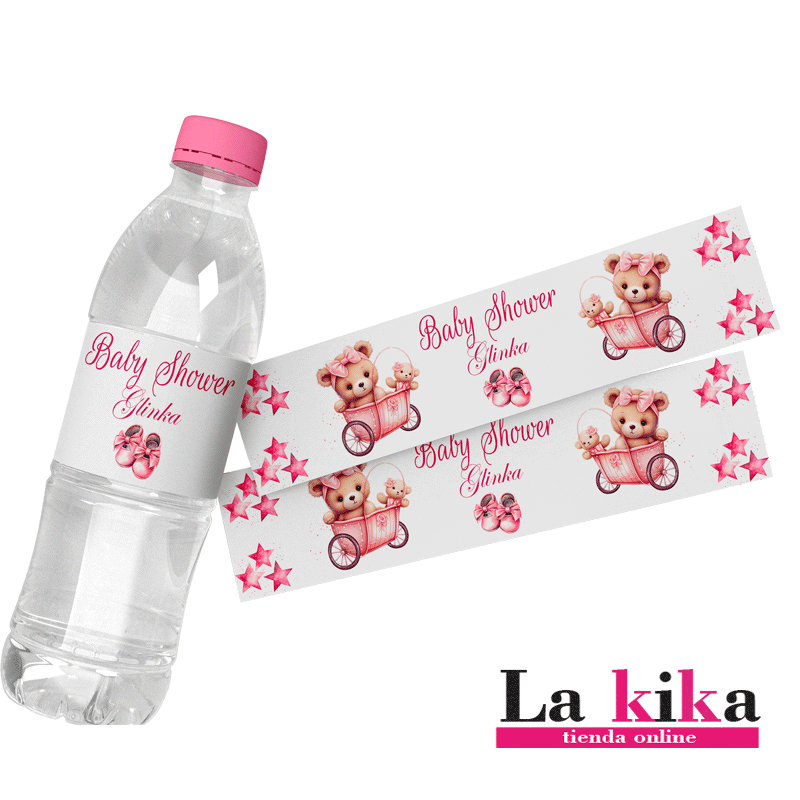 Pegatinas Para Botellas De Agua Baby Shower Personalizadas - Alta Calidad