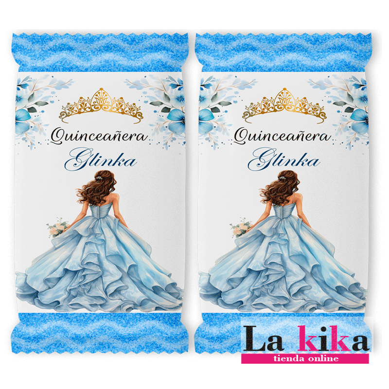 Gusanitos Personalizados para Quinceañera Modelo Glinka