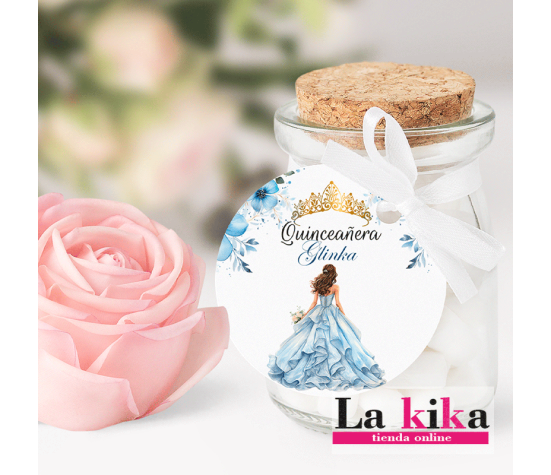 Etiquetas Personalizadas para Quinceañeras - Modelo Glinka | Lakika.es