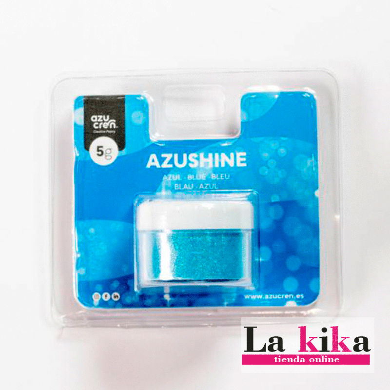 Purpurina Comestible en Polvo Azul Azushine 5 GR