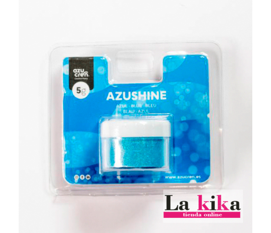Purpurina Comestible en Polvo Azul Azushine 5 GR | Lakika