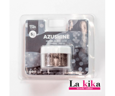 Purpurina Comestible en Polvo Negra Azushine 5 Gramos - Lakika