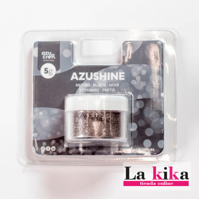 Purpurina Comestible en Polvo Negra Azushine 5 GR