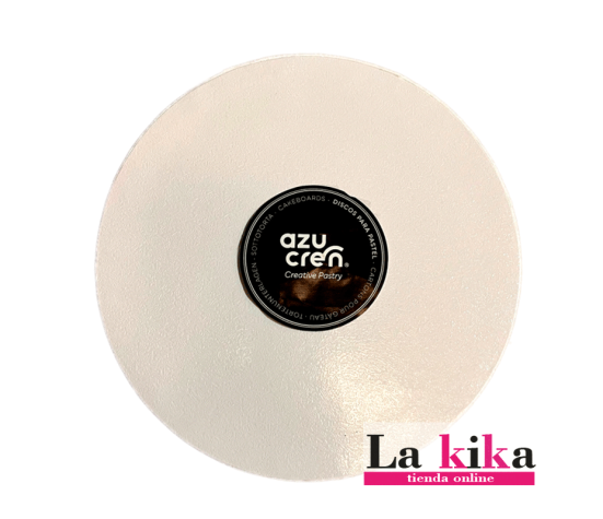 Base Blanca 25 cm x 1.2 cm Azucren - Soporte Ideal para Tartas y Pasteles | Lakika.es
