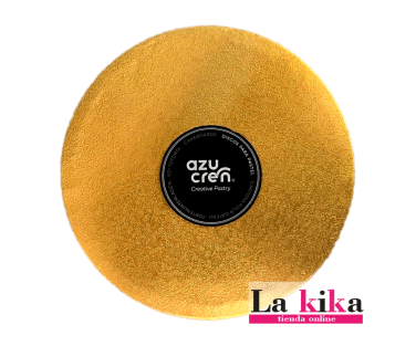 Base Dorada 35 cm x 1.2 cm Azucren - Soporte de Lujo para Tartas y Pasteles | Lakika.es