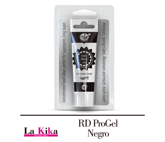 RD ProGel Color Concentrado Negro 5g Colorante de Alta Calidad para Repostería en Lakika.es