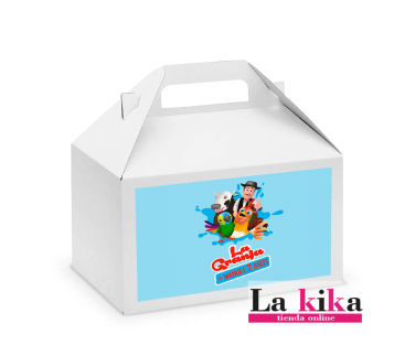 Cajita para Chuches Personalizada Granja Zenón en Azul para Niños