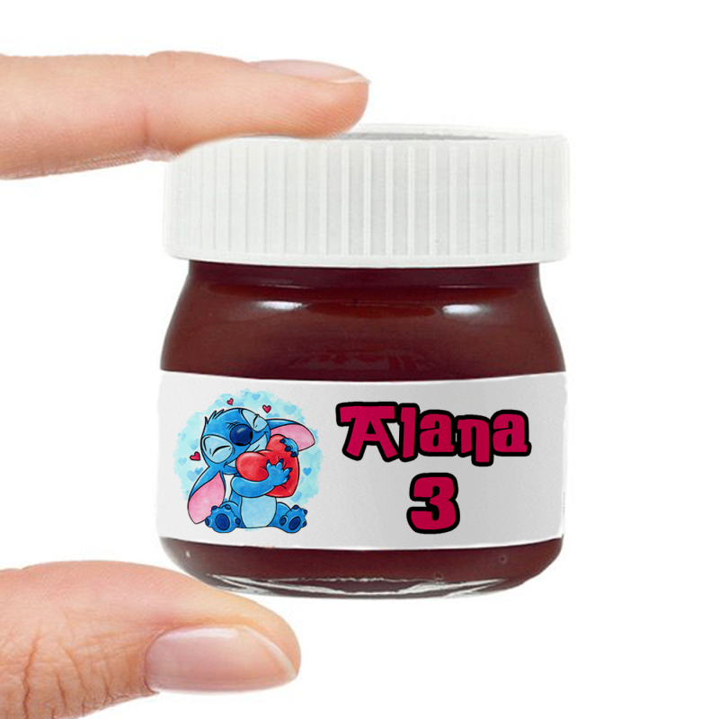 Mini Nutella Personalizada Stitch