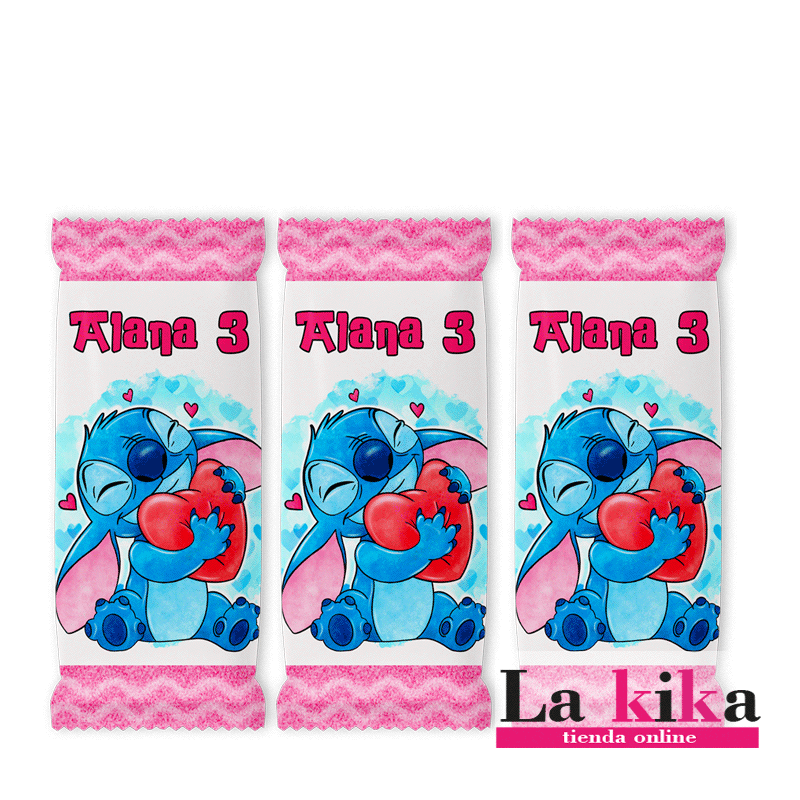 Mini Kit Kat Personalizado Stitch