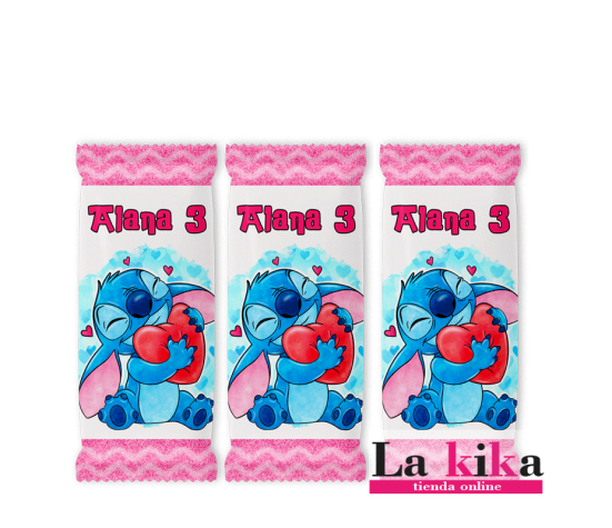 Mini Kit Kat Personalizado Stitch - Detalles Dulces y Originales para Eventos