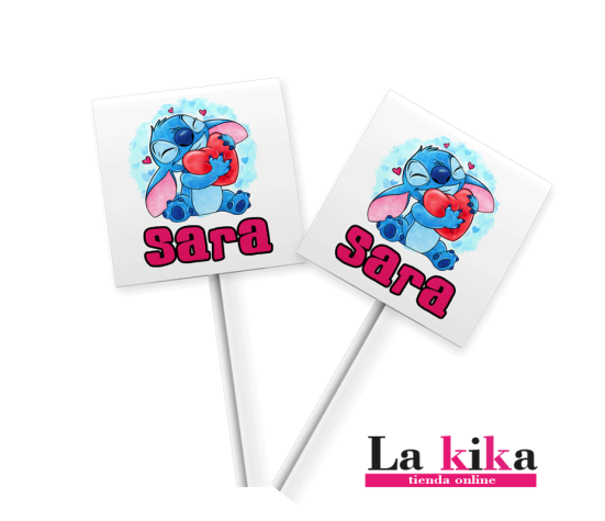 Piruleta Personalizada Stitch - Detalle Único para Celebraciones